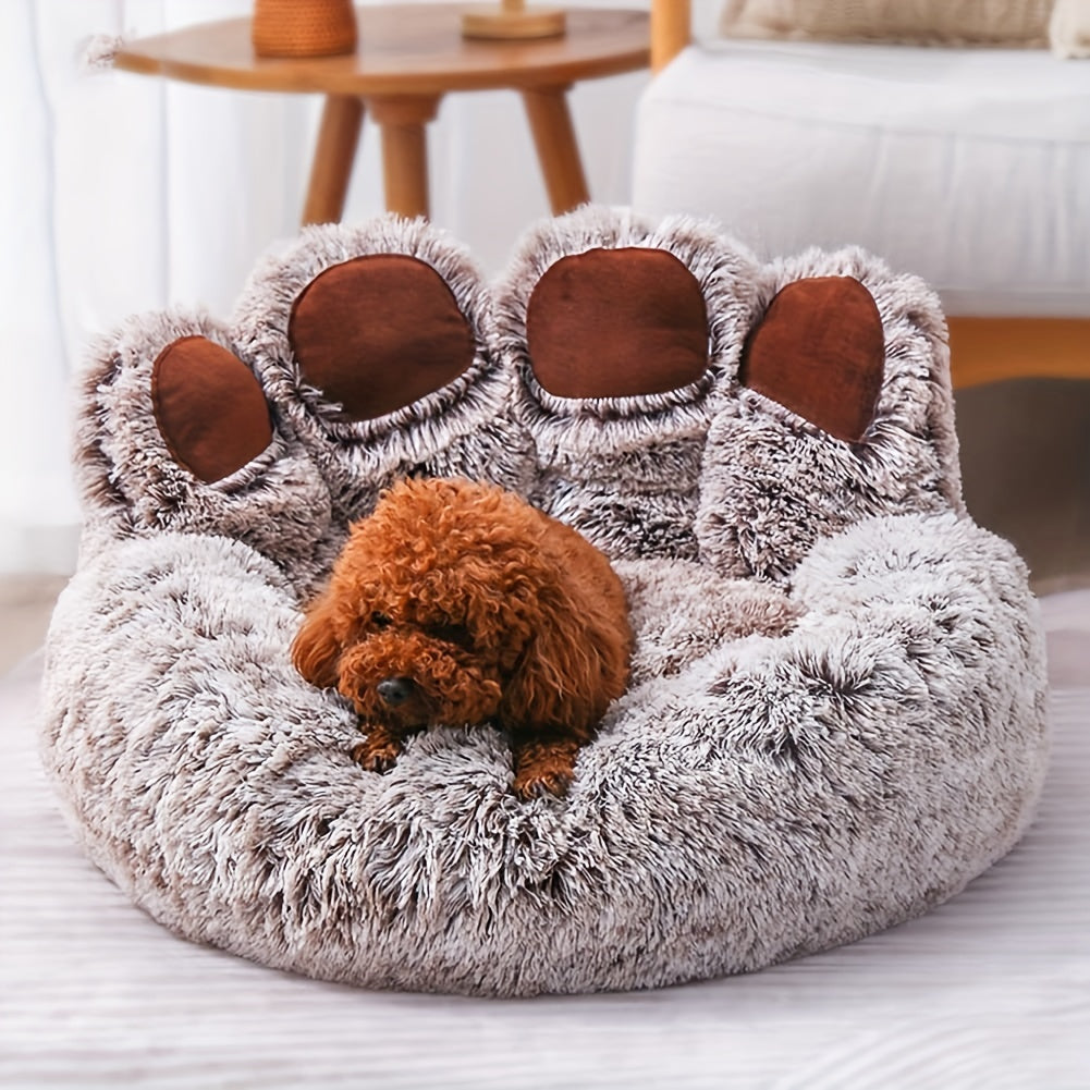 Cute Bear Paw Shape Dog Bed - Homly Nest