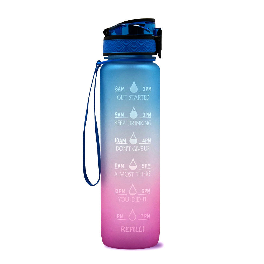 Super Colorful Motivational Water Bottle - Homly Nest