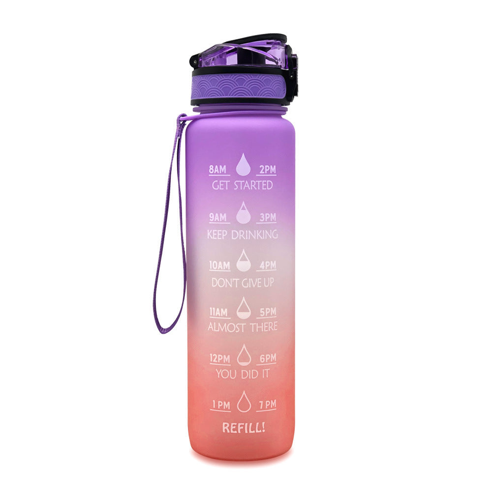 Super Colorful Motivational Water Bottle - Homly Nest