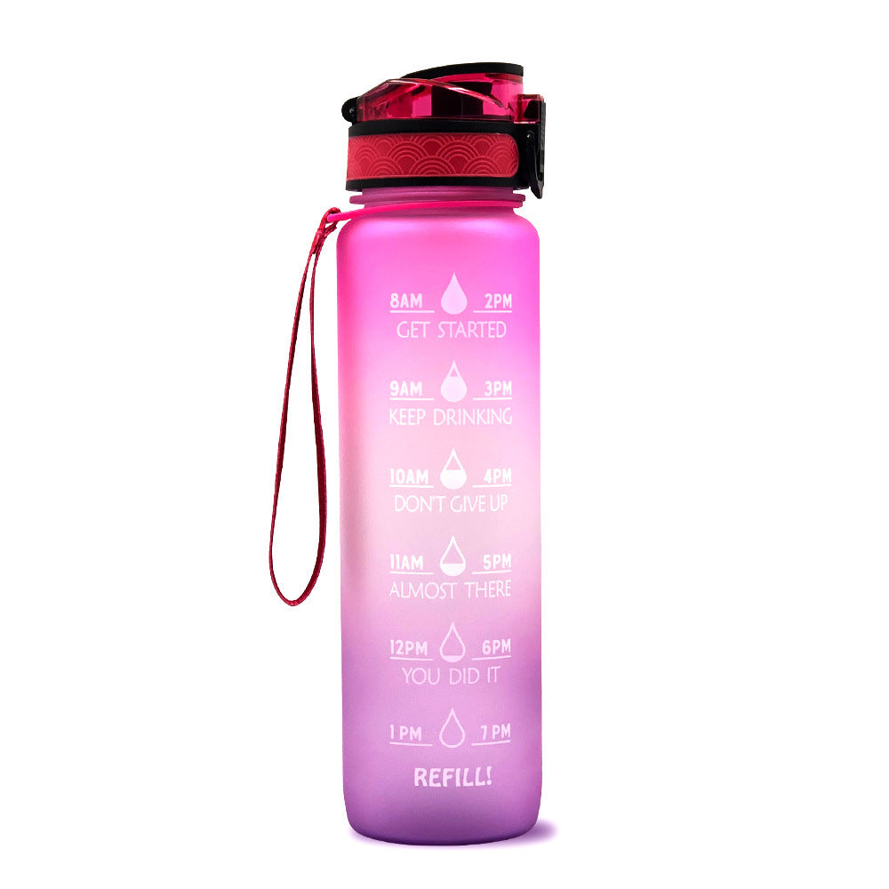 Super Colorful Motivational Water Bottle - Homly Nest