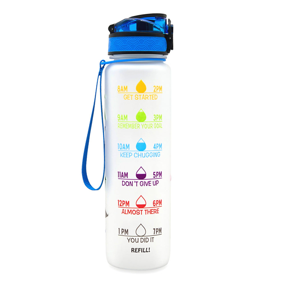 Super Colorful Motivational Water Bottle - Homly Nest