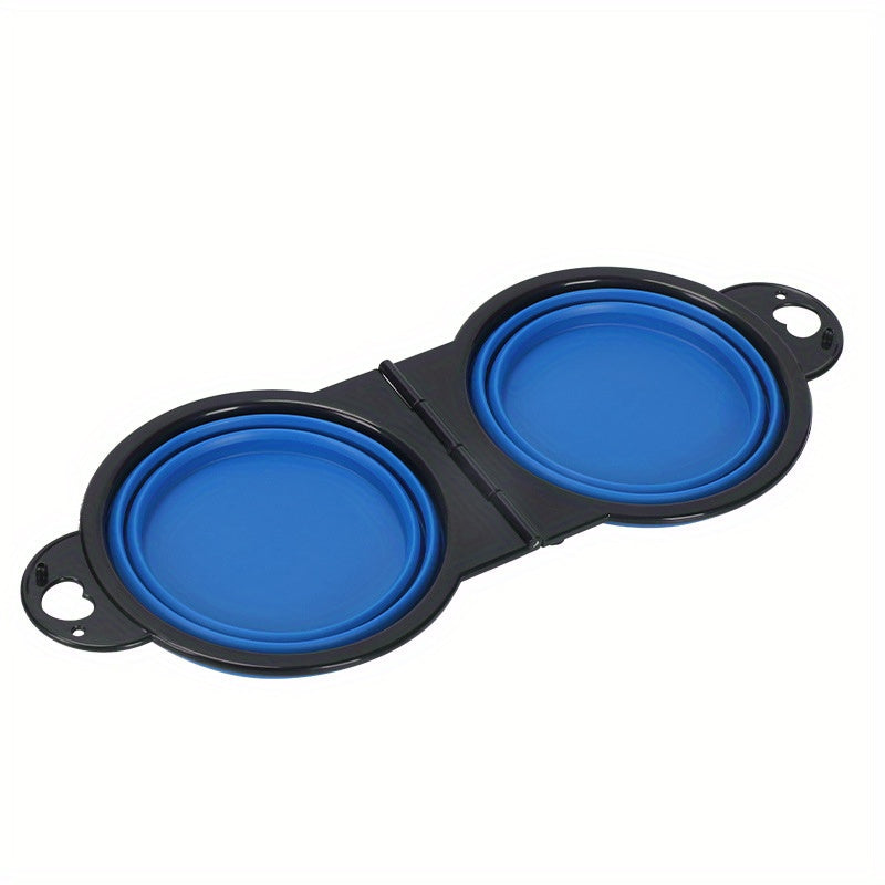Collapsible Portable Pet Double Bowls - Homly Nest