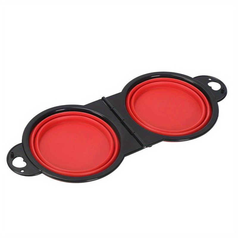 Collapsible Portable Pet Double Bowls - Homly Nest