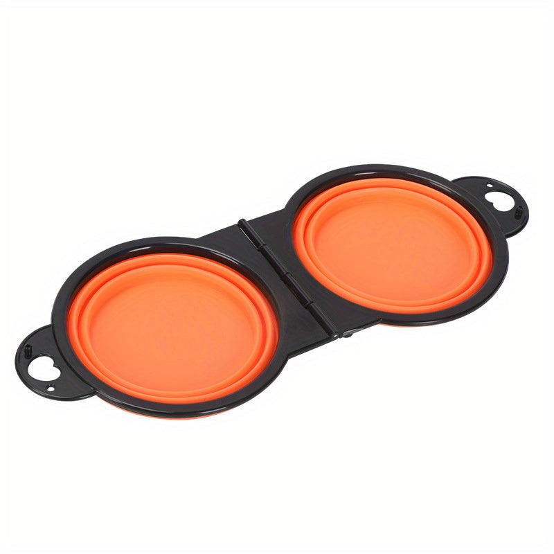 Collapsible Portable Pet Double Bowls - Homly Nest