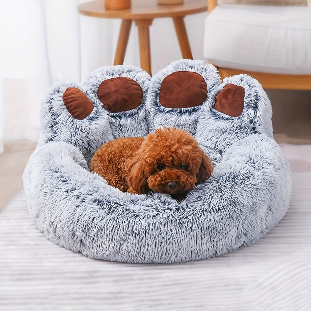 Cute Bear Paw Shape Dog Bed - Homly Nest