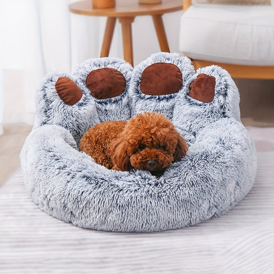 Cute Bear Paw Shape Dog Bed - Homly Nest