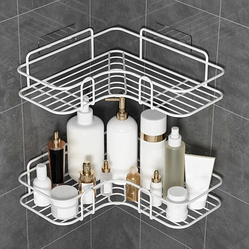 Punch Free Bathroom Corner Shelf - Homly Nest